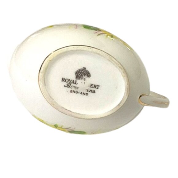 Vintage‎ Royal Albert England Bone China PRIMULETTE Pattern Sugar & Cream Set - Picture 5 of 7